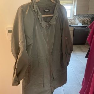 Threads utility style rain coat